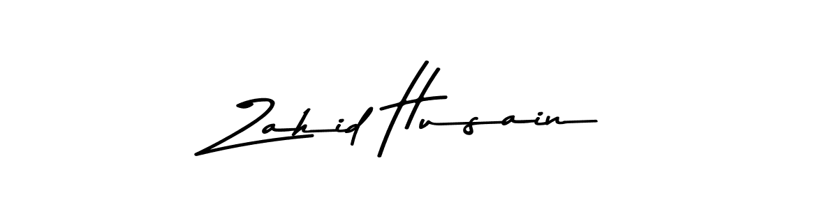 Make a beautiful signature design for name Zahid Husain. With this signature (Asem Kandis PERSONAL USE) style, you can create a handwritten signature for free. Zahid Husain signature style 9 images and pictures png