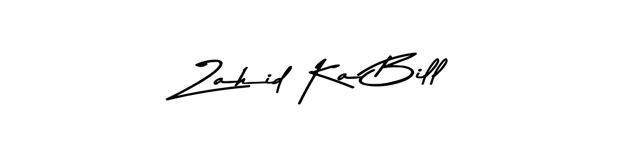How to make Zahid Ka Bill signature? Asem Kandis PERSONAL USE is a professional autograph style. Create handwritten signature for Zahid Ka Bill name. Zahid Ka Bill signature style 9 images and pictures png
