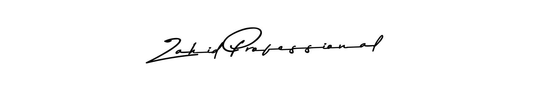 Make a beautiful signature design for name Zahid Professional. Use this online signature maker to create a handwritten signature for free. Zahid Professional signature style 9 images and pictures png