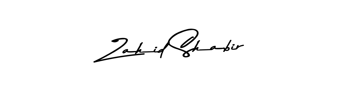 Create a beautiful signature design for name Zahid Shabir. With this signature (Asem Kandis PERSONAL USE) fonts, you can make a handwritten signature for free. Zahid Shabir signature style 9 images and pictures png