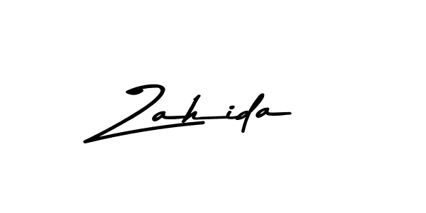 How to make Zahida name signature. Use Asem Kandis PERSONAL USE style for creating short signs online. This is the latest handwritten sign. Zahida signature style 9 images and pictures png