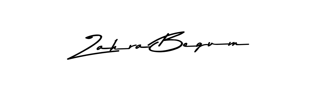 Design your own signature with our free online signature maker. With this signature software, you can create a handwritten (Asem Kandis PERSONAL USE) signature for name Zahra Begum. Zahra Begum signature style 9 images and pictures png