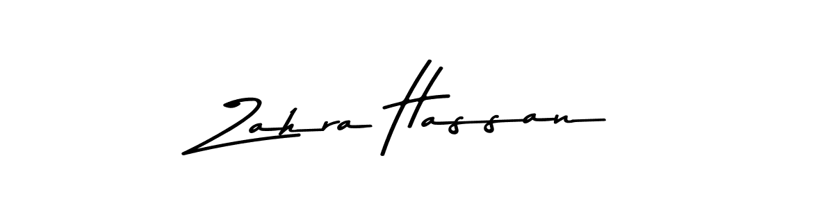 Zahra Hassan stylish signature style. Best Handwritten Sign (Asem Kandis PERSONAL USE) for my name. Handwritten Signature Collection Ideas for my name Zahra Hassan. Zahra Hassan signature style 9 images and pictures png