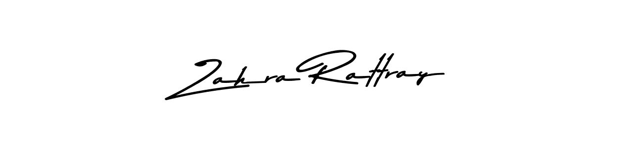 Create a beautiful signature design for name Zahra Rattray. With this signature (Asem Kandis PERSONAL USE) fonts, you can make a handwritten signature for free. Zahra Rattray signature style 9 images and pictures png