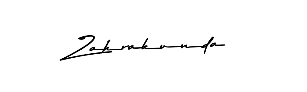 Zahrakunda stylish signature style. Best Handwritten Sign (Asem Kandis PERSONAL USE) for my name. Handwritten Signature Collection Ideas for my name Zahrakunda. Zahrakunda signature style 9 images and pictures png
