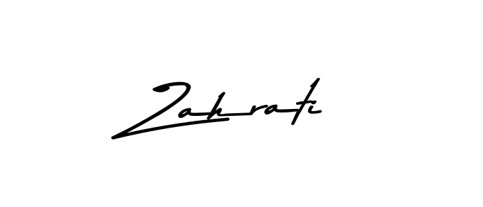 Use a signature maker to create a handwritten signature online. With this signature software, you can design (Asem Kandis PERSONAL USE) your own signature for name Zahrati. Zahrati signature style 9 images and pictures png