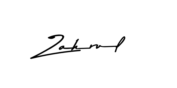 How to make Zahrul name signature. Use Asem Kandis PERSONAL USE style for creating short signs online. This is the latest handwritten sign. Zahrul signature style 9 images and pictures png