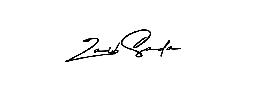 You can use this online signature creator to create a handwritten signature for the name Zaib Sada. This is the best online autograph maker. Zaib Sada signature style 9 images and pictures png