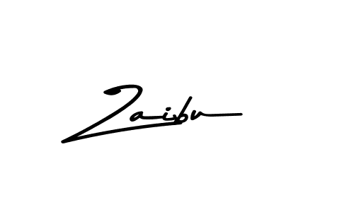 Make a beautiful signature design for name Zaibu. With this signature (Asem Kandis PERSONAL USE) style, you can create a handwritten signature for free. Zaibu signature style 9 images and pictures png