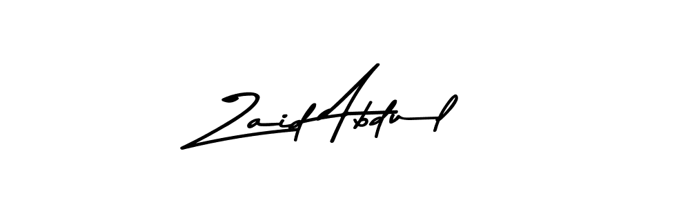 Design your own signature with our free online signature maker. With this signature software, you can create a handwritten (Asem Kandis PERSONAL USE) signature for name Zaid Abdul. Zaid Abdul signature style 9 images and pictures png