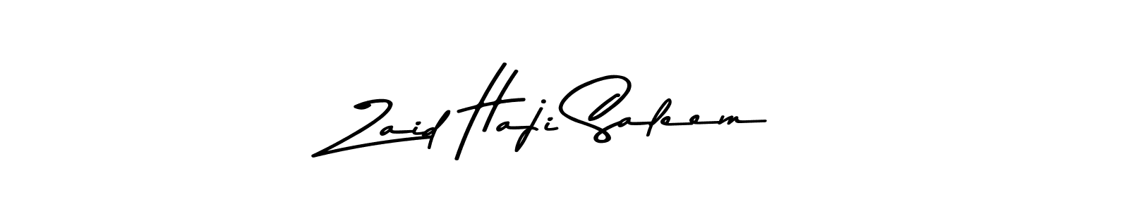 Zaid Haji Saleem stylish signature style. Best Handwritten Sign (Asem Kandis PERSONAL USE) for my name. Handwritten Signature Collection Ideas for my name Zaid Haji Saleem. Zaid Haji Saleem signature style 9 images and pictures png