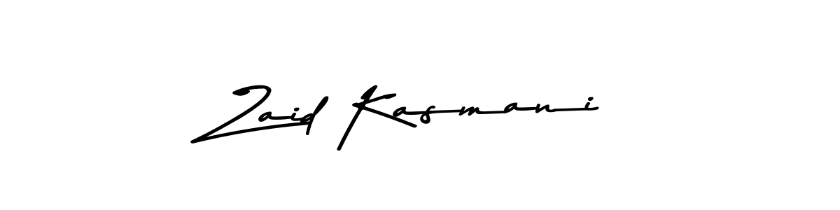 Zaid Kasmani stylish signature style. Best Handwritten Sign (Asem Kandis PERSONAL USE) for my name. Handwritten Signature Collection Ideas for my name Zaid Kasmani. Zaid Kasmani signature style 9 images and pictures png
