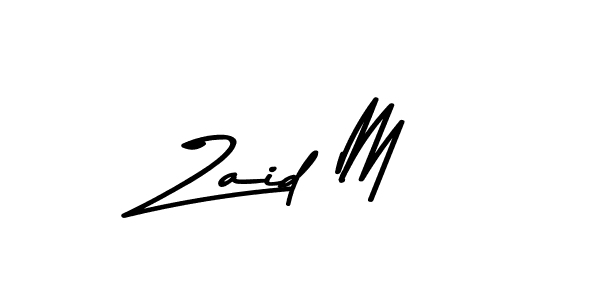 Use a signature maker to create a handwritten signature online. With this signature software, you can design (Asem Kandis PERSONAL USE) your own signature for name Zaid M. Zaid M signature style 9 images and pictures png