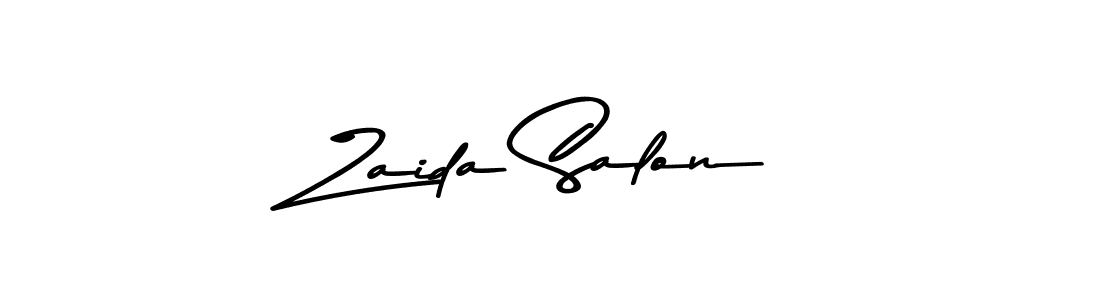 How to make Zaida Salon signature? Asem Kandis PERSONAL USE is a professional autograph style. Create handwritten signature for Zaida Salon name. Zaida Salon signature style 9 images and pictures png