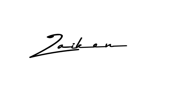 Create a beautiful signature design for name Zaiken. With this signature (Asem Kandis PERSONAL USE) fonts, you can make a handwritten signature for free. Zaiken signature style 9 images and pictures png