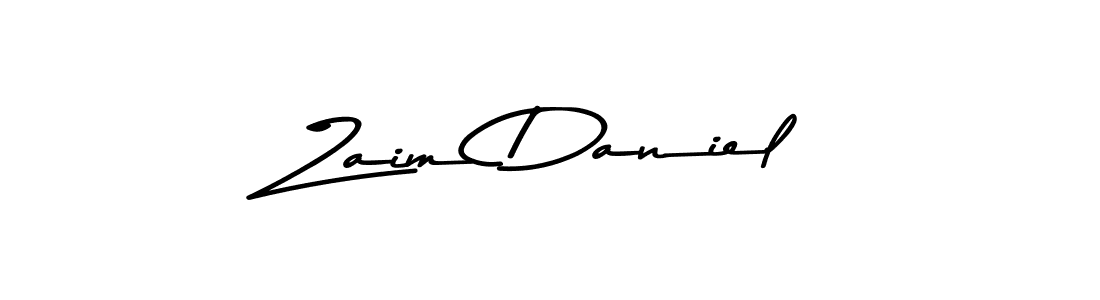 The best way (Asem Kandis PERSONAL USE) to make a short signature is to pick only two or three words in your name. The name Zaim Daniel include a total of six letters. For converting this name. Zaim Daniel signature style 9 images and pictures png