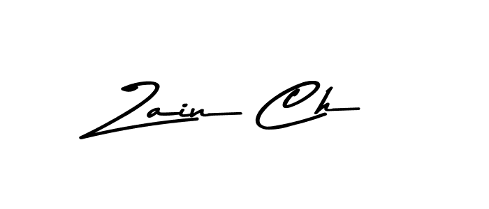 Zain Ch stylish signature style. Best Handwritten Sign (Asem Kandis PERSONAL USE) for my name. Handwritten Signature Collection Ideas for my name Zain Ch. Zain Ch signature style 9 images and pictures png