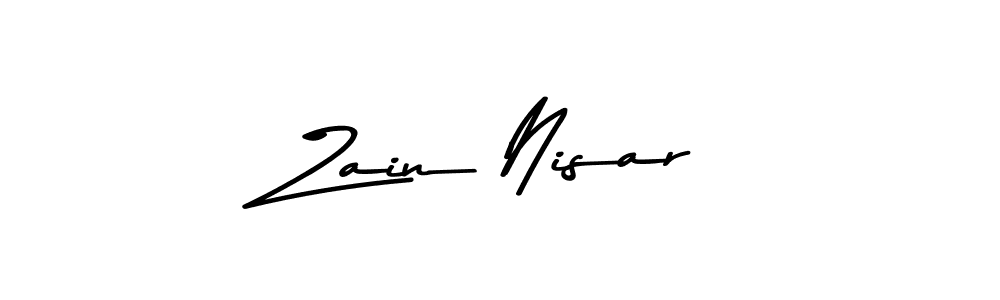 Design your own signature with our free online signature maker. With this signature software, you can create a handwritten (Asem Kandis PERSONAL USE) signature for name Zain Nisar. Zain Nisar signature style 9 images and pictures png