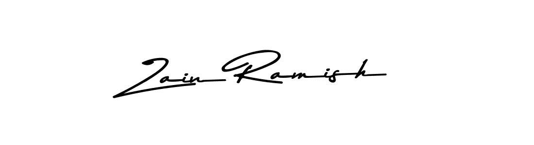 Zain Ramish stylish signature style. Best Handwritten Sign (Asem Kandis PERSONAL USE) for my name. Handwritten Signature Collection Ideas for my name Zain Ramish. Zain Ramish signature style 9 images and pictures png