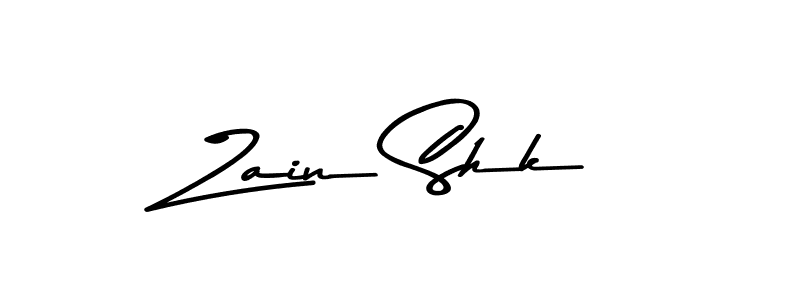 Design your own signature with our free online signature maker. With this signature software, you can create a handwritten (Asem Kandis PERSONAL USE) signature for name Zain Shk. Zain Shk signature style 9 images and pictures png