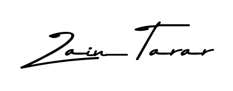 The Asem Kandis PERSONAL USE font transforms the name Zain Tarar into an executive sign with sharp precision and distinguished character. Zain Tarar signature style 9 images and pictures png