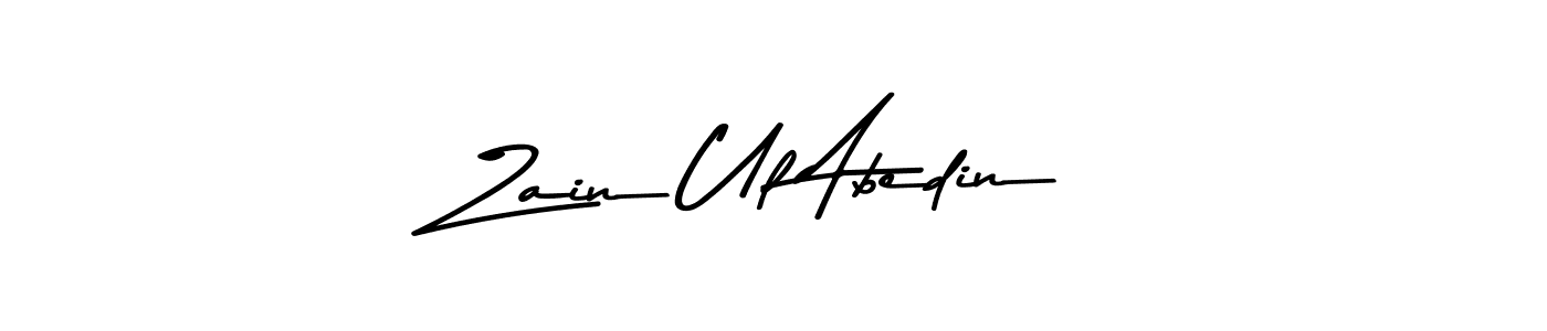 How to make Zain Ul Abedin name signature. Use Asem Kandis PERSONAL USE style for creating short signs online. This is the latest handwritten sign. Zain Ul Abedin signature style 9 images and pictures png