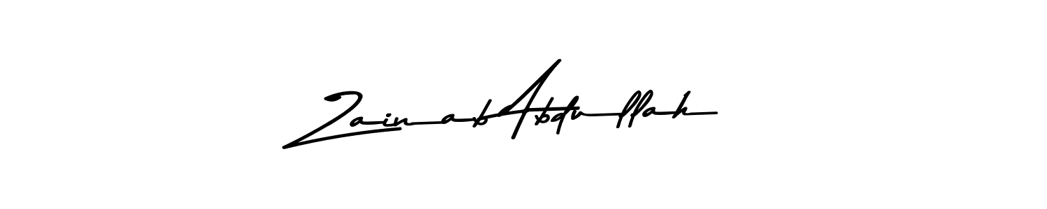 You should practise on your own different ways (Asem Kandis PERSONAL USE) to write your name (Zainab Abdullah) in signature. don't let someone else do it for you. Zainab Abdullah signature style 9 images and pictures png