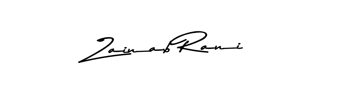 Make a beautiful signature design for name Zainab Rani. Use this online signature maker to create a handwritten signature for free. Zainab Rani signature style 9 images and pictures png