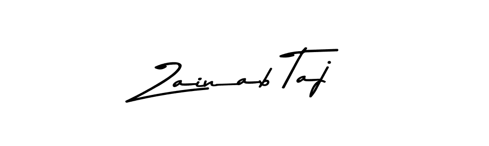 Use a signature maker to create a handwritten signature online. With this signature software, you can design (Asem Kandis PERSONAL USE) your own signature for name Zainab Taj. Zainab Taj signature style 9 images and pictures png