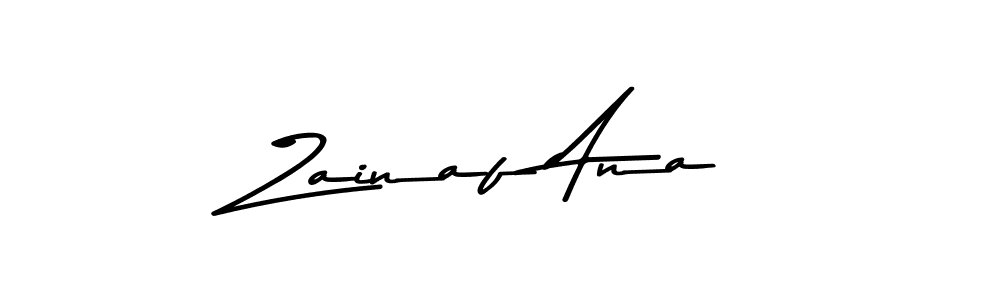 The best way (Asem Kandis PERSONAL USE) to make a short signature is to pick only two or three words in your name. The name Zainaf Ana include a total of six letters. For converting this name. Zainaf Ana signature style 9 images and pictures png