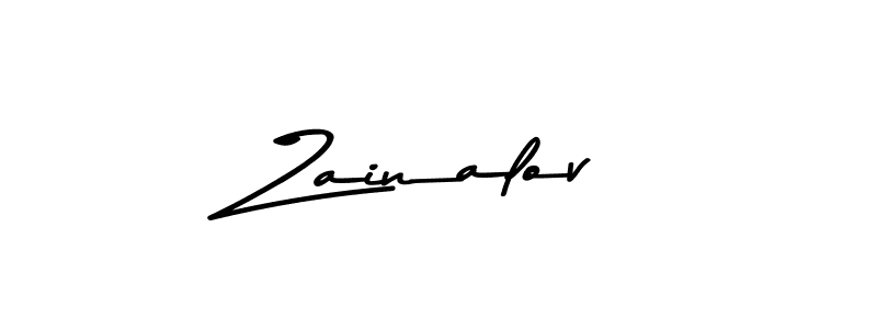 Make a beautiful signature design for name Zainalov. With this signature (Asem Kandis PERSONAL USE) style, you can create a handwritten signature for free. Zainalov signature style 9 images and pictures png