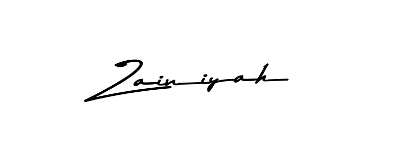 How to make Zainiyah name signature. Use Asem Kandis PERSONAL USE style for creating short signs online. This is the latest handwritten sign. Zainiyah signature style 9 images and pictures png
