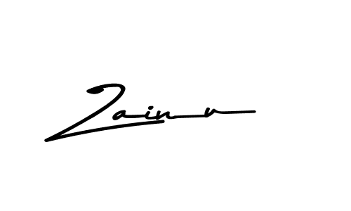 Make a beautiful signature design for name Zainu. With this signature (Asem Kandis PERSONAL USE) style, you can create a handwritten signature for free. Zainu signature style 9 images and pictures png