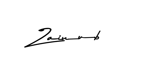Design your own signature with our free online signature maker. With this signature software, you can create a handwritten (Asem Kandis PERSONAL USE) signature for name Zainub. Zainub signature style 9 images and pictures png