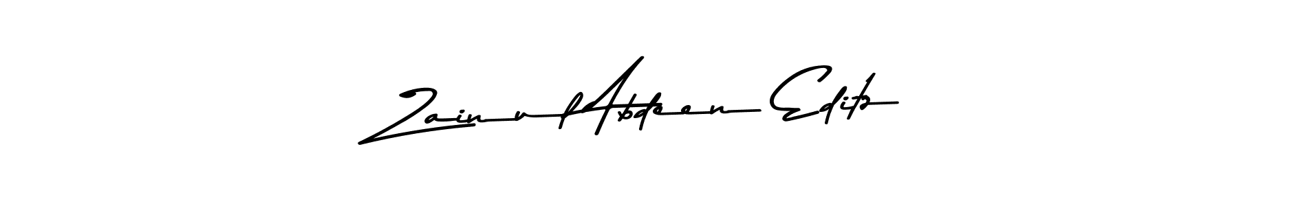 Use a signature maker to create a handwritten signature online. With this signature software, you can design (Asem Kandis PERSONAL USE) your own signature for name Zainul Abdeen Editz. Zainul Abdeen Editz signature style 9 images and pictures png