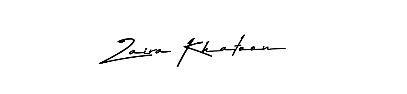 Use a signature maker to create a handwritten signature online. With this signature software, you can design (Asem Kandis PERSONAL USE) your own signature for name Zaira Khatoon. Zaira Khatoon signature style 9 images and pictures png