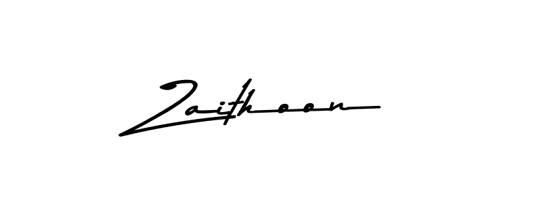 How to make Zaithoon signature? Asem Kandis PERSONAL USE is a professional autograph style. Create handwritten signature for Zaithoon name. Zaithoon signature style 9 images and pictures png