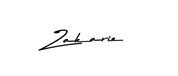 Make a beautiful signature design for name Zakarie. With this signature (Asem Kandis PERSONAL USE) style, you can create a handwritten signature for free. Zakarie signature style 9 images and pictures png