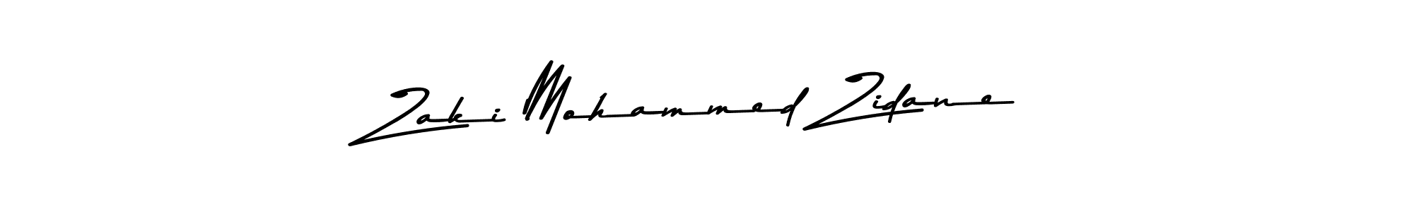 Create a beautiful signature design for name Zaki Mohammed Zidane. With this signature (Asem Kandis PERSONAL USE) fonts, you can make a handwritten signature for free. Zaki Mohammed Zidane signature style 9 images and pictures png