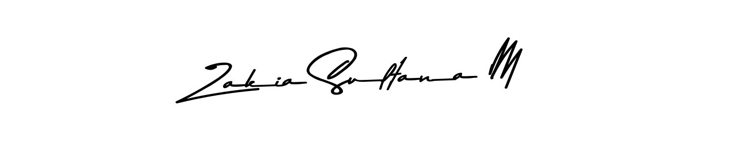 Use a signature maker to create a handwritten signature online. With this signature software, you can design (Asem Kandis PERSONAL USE) your own signature for name Zakia Sultana M. Zakia Sultana M signature style 9 images and pictures png