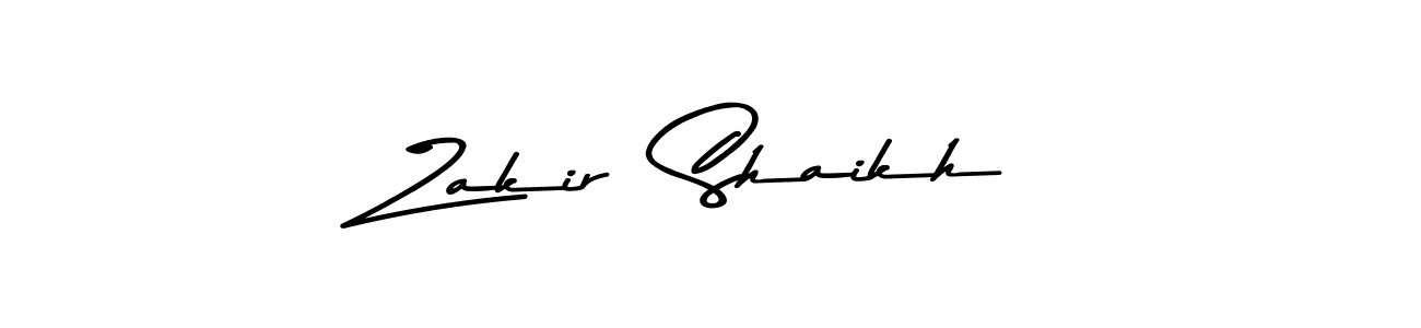 Design your own signature with our free online signature maker. With this signature software, you can create a handwritten (Asem Kandis PERSONAL USE) signature for name Zakir  Shaikh. Zakir  Shaikh signature style 9 images and pictures png