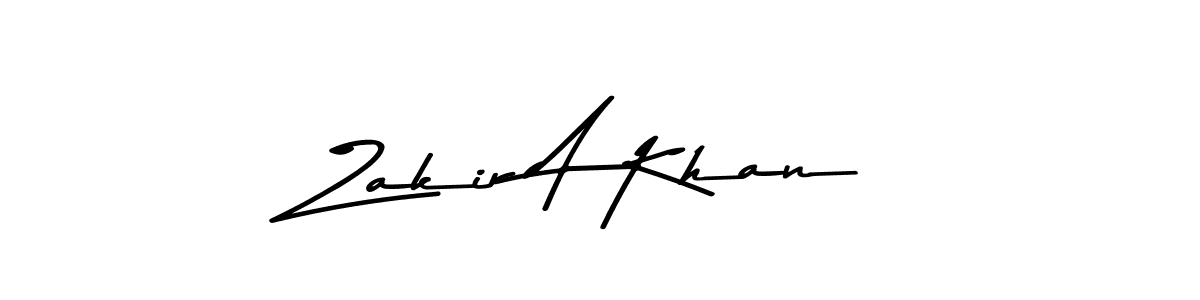 This is the best signature style for the Zakir A Khan name. Also you like these signature font (Asem Kandis PERSONAL USE). Mix name signature. Zakir A Khan signature style 9 images and pictures png