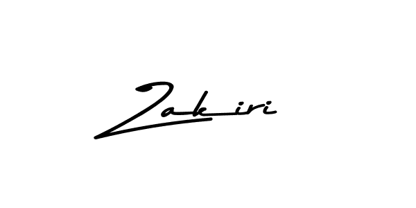 Use a signature maker to create a handwritten signature online. With this signature software, you can design (Asem Kandis PERSONAL USE) your own signature for name Zakiri. Zakiri signature style 9 images and pictures png
