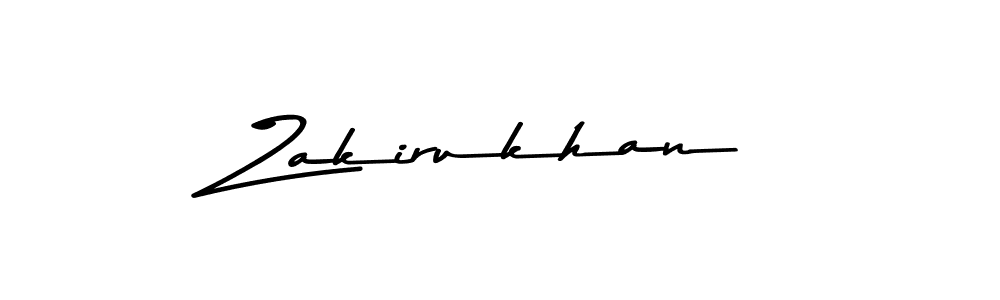 Design your own signature with our free online signature maker. With this signature software, you can create a handwritten (Asem Kandis PERSONAL USE) signature for name Zakirukhan. Zakirukhan signature style 9 images and pictures png