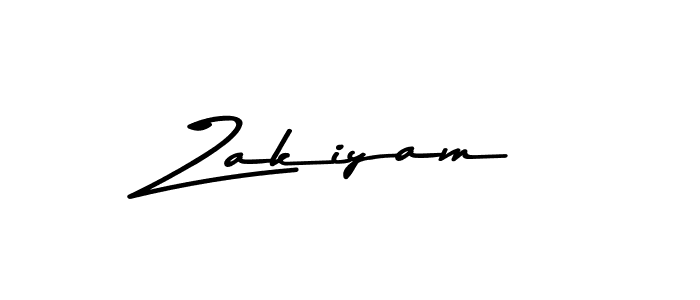 Design your own signature with our free online signature maker. With this signature software, you can create a handwritten (Asem Kandis PERSONAL USE) signature for name Zakiyam. Zakiyam signature style 9 images and pictures png