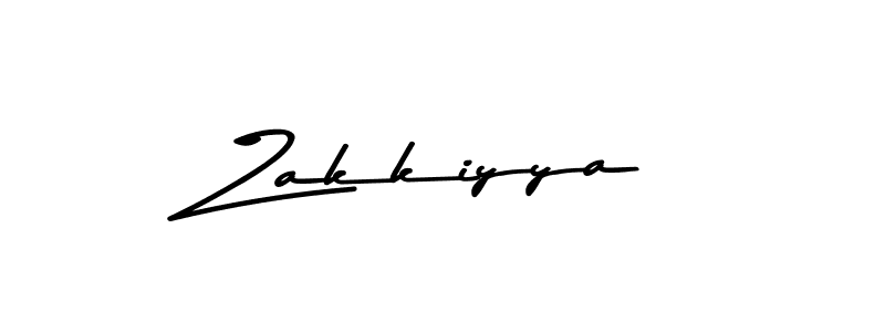 How to make Zakkiyya name signature. Use Asem Kandis PERSONAL USE style for creating short signs online. This is the latest handwritten sign. Zakkiyya signature style 9 images and pictures png
