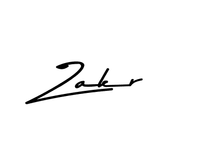 How to make Zakr signature? Asem Kandis PERSONAL USE is a professional autograph style. Create handwritten signature for Zakr name. Zakr signature style 9 images and pictures png