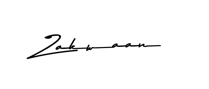 Make a beautiful signature design for name Zakwaan. With this signature (Asem Kandis PERSONAL USE) style, you can create a handwritten signature for free. Zakwaan signature style 9 images and pictures png