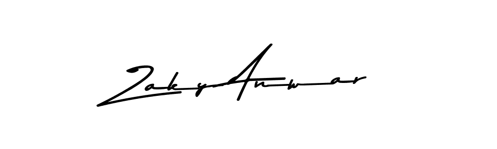 Use a signature maker to create a handwritten signature online. With this signature software, you can design (Asem Kandis PERSONAL USE) your own signature for name Zaky Anwar. Zaky Anwar signature style 9 images and pictures png