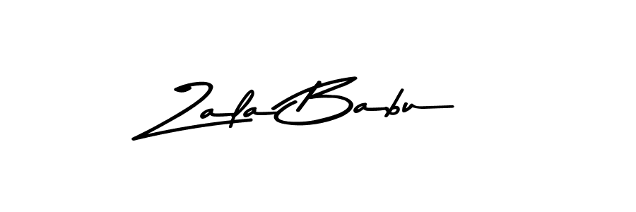 Use a signature maker to create a handwritten signature online. With this signature software, you can design (Asem Kandis PERSONAL USE) your own signature for name Zala Babu. Zala Babu signature style 9 images and pictures png